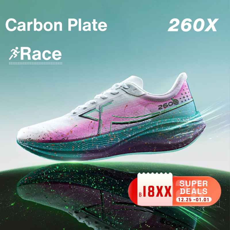 XTEP 260X รองเท้าวิ่งผู้หญิง Rebound over 85% Race Training แผ่นคาร์บอนรองเท้าวิ่งมาราธอนสําหรับผู้ห