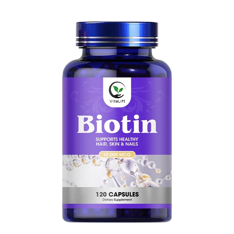 VitaLfit Biotin 10000mcg Vegan Hair Skin Nails Anti-Hair Loss Capsule