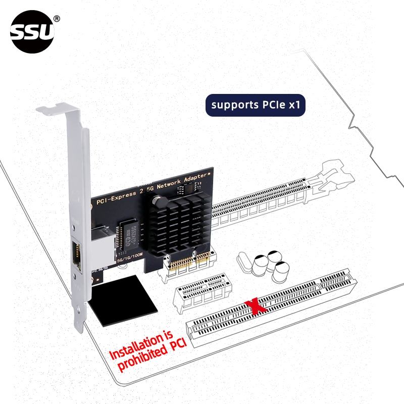 2.5G PCI-E ถึง RJ45 การ์ดเครือข่าย Intel I226 ชิป Gigabit Ethernet PCI Express การ์ดเครือข่าย 10/100/2500Mbps 1Gbps/2.5Gbps สําหรับ PC ราคา ถูกที่สุด ดีลบีเคเค แกลเลอรีภาพที่ 3