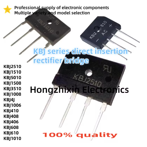 1-5PCS KBJ2510 KBJ1510 KBJ5010 KBJ1508 KBJ3510 KBJ1008 KBJ4J KBJ1006 KBJ410 KBJ408 KBJ406 KBJ608 KBJ