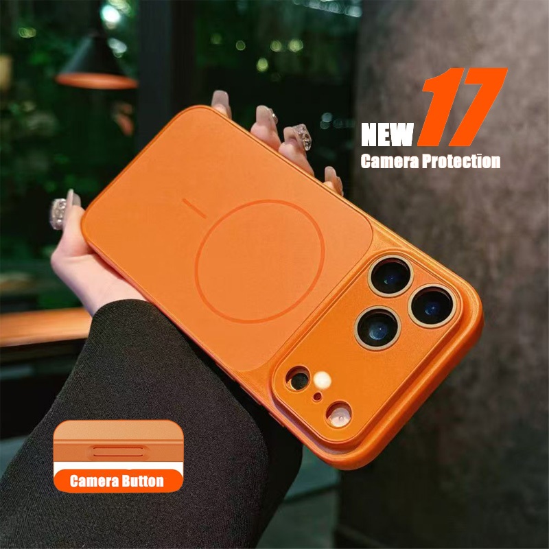 หรูหรา strong กรณีแม่เหล็กสําหรับ iPhone 17 PRO MAX 16 PRO MAX 15 14 13 12 17 Air 16 Plus หน้าต่างขน