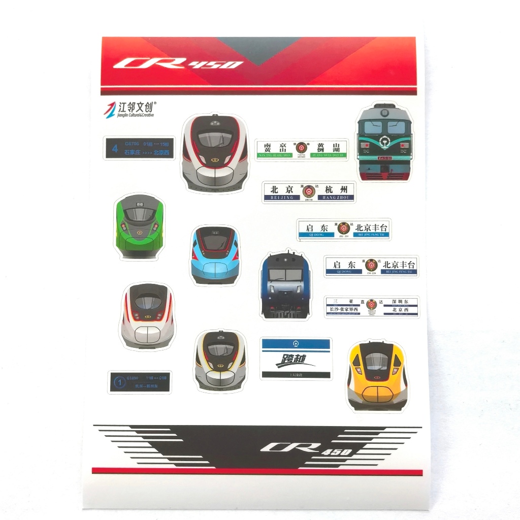 สติ๊กเกอร์วัฒนธรรมและสร้างสรรค์ของรางความเร็วสูง Fuxing ของจีน