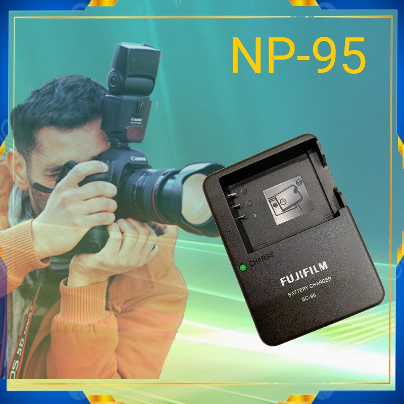 Fuji BC-95 BC95 เครื่องชาร์จแบตเตอรี่, เหมาะสําหรับ NP-95 NP95 FNP95 แบตเตอรี่, และ F30fd F31fd 3D W