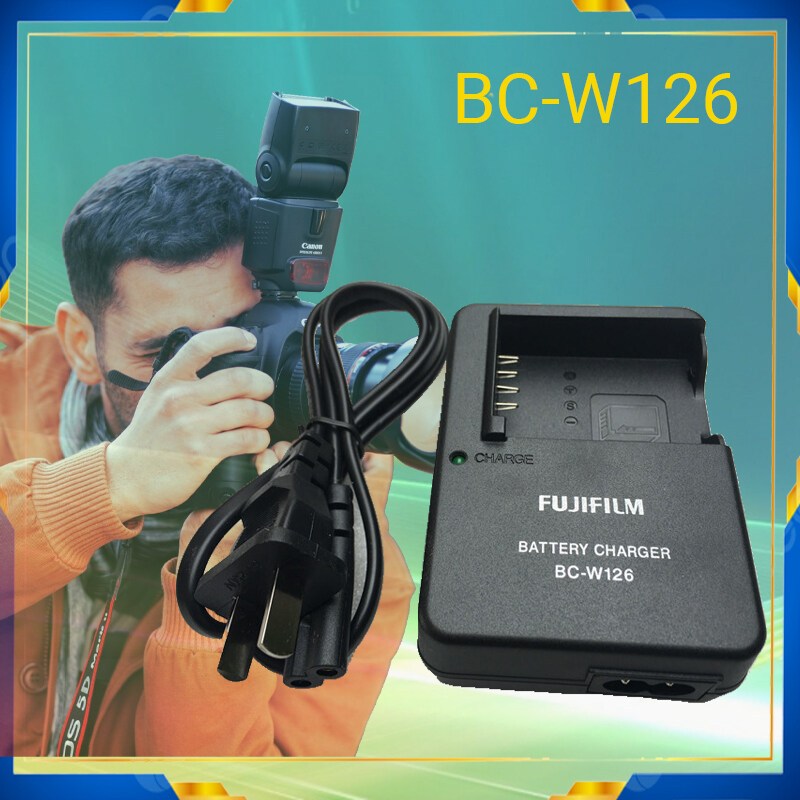 เครื่องชาร์จ Fuji BC-W126, เหมาะสําหรับแบตเตอรี่ NP-W126, HS30, HS50, HS35, HS33, XT1, A3, PRO2100F,