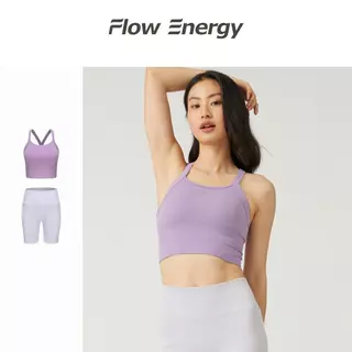 Flow Energy ชุดกีฬากางเกงขาสั้นsport bra บรา แห้งเร็ว เหมาะสำหรับวิ่ง ปั่นจักรยาน FL0K001＋FL0K008