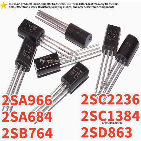2SA966 A966 2SC2236 C2236 2SA684 A684 2SC1384 C1384 2SB764 2SD863 D863 TO-92L ทรานซิสเตอร์พลังงานต่ํ