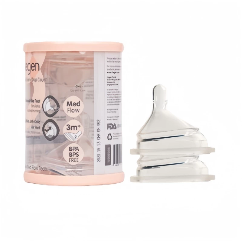 Hegen 2 แพ็ค Teats Slow Flow,Medium Flow,Fast Flow,Thick