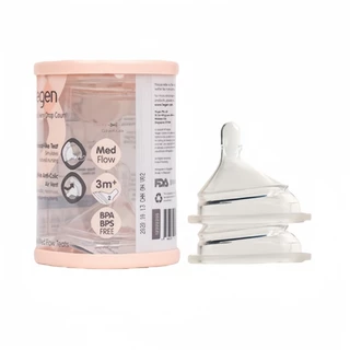 Hegen 2 แพ็ค Teats Slow Flow,Medium Flow,Fast Flow,Thick