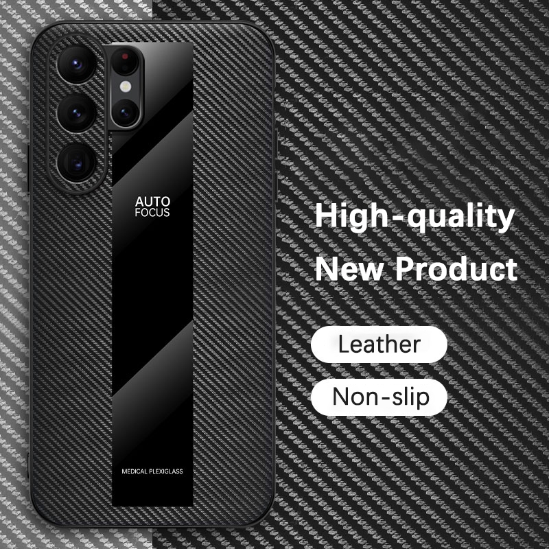 SAMSUNG ปลอกสําหรับSamsung Galaxy S26 Ultra 5G SamsungGalaxyS26Ultraเคสโทรศัพท์หนังอะคริลิคคาร์บอนไฟ