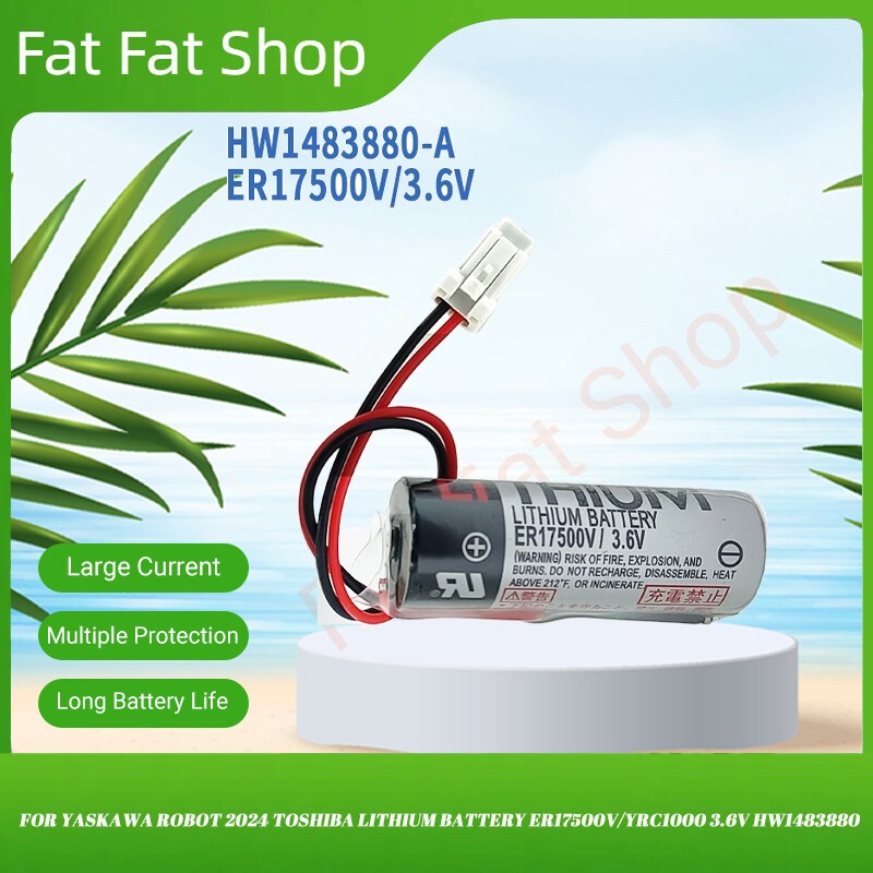 HW1483880 Anchuan Robot แบตเตอรี่ลิเธียม Toshiba ER17500V/YRC1000 3.6V