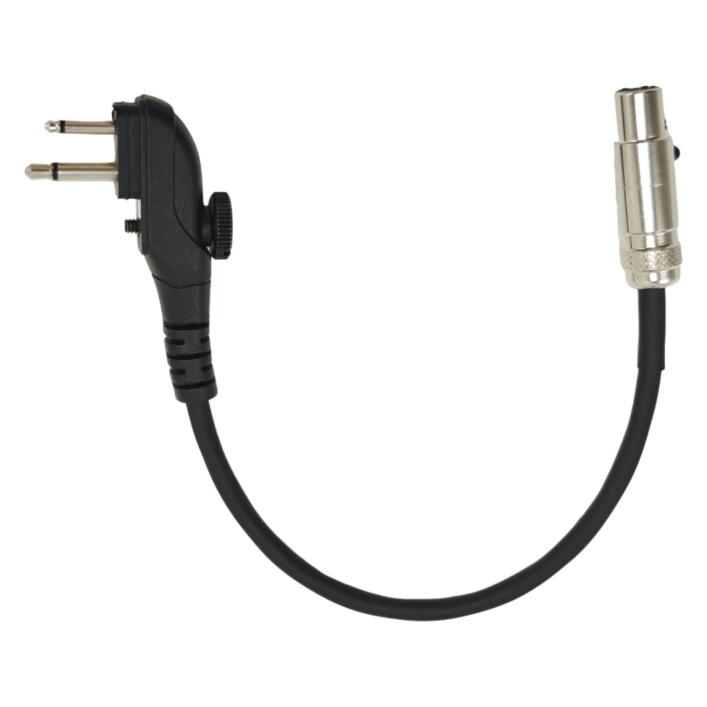 ตัวปรับสายเคเบิลพร้อมอะแดปเตอร์ HYT 2-Pin ถึง 5 Pin Mini XLR สําหรับวิทยุมือถือเพื่อสายรัดชุด Hytera