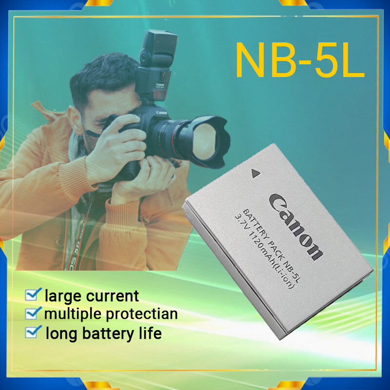 แบตเตอรี่กล้อง Canon NB-5L เหมาะสําหรับ S100, SX210, SX220, IXUS 800 IS, 850 900 TI, 860 980, 870, 9