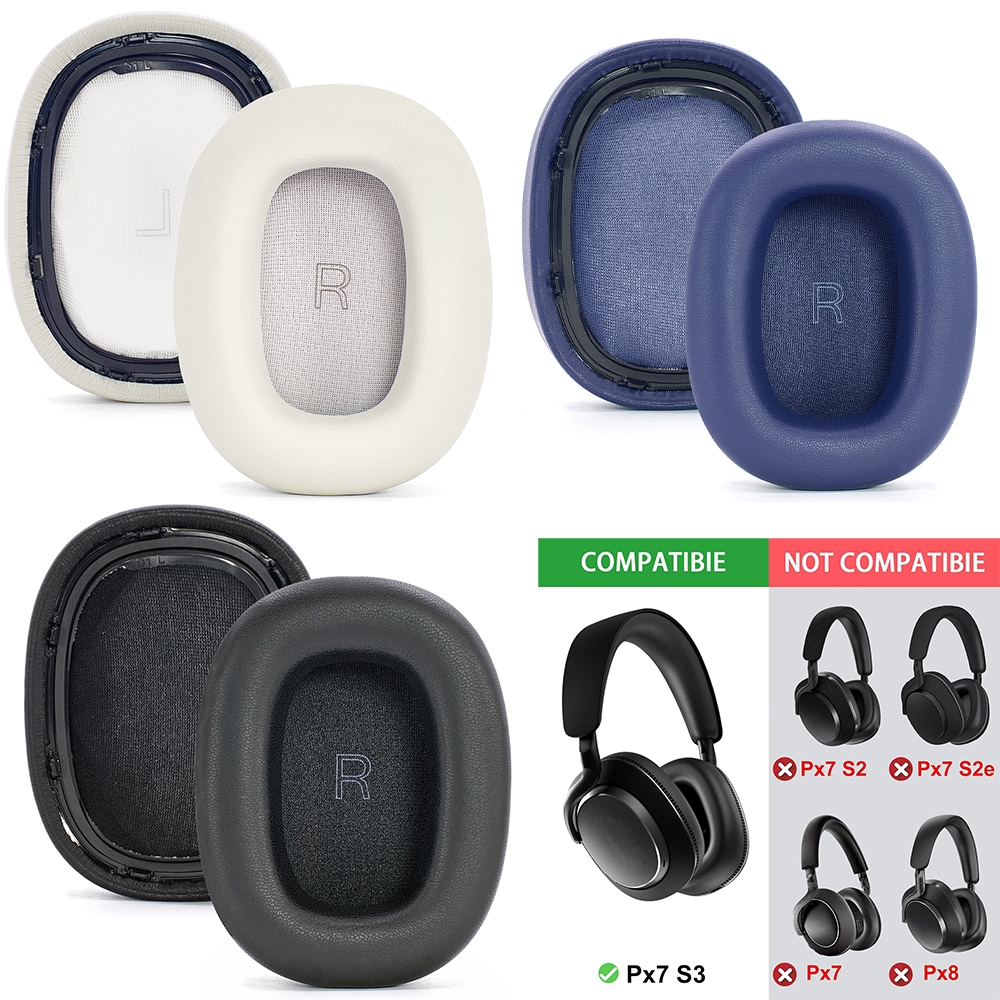 แผ่นรองหูฟังทดแทน Earpad Cushions เข้ากันได้กับ Bowers & Wilkins Px7 S3 หูฟังไร้สาย