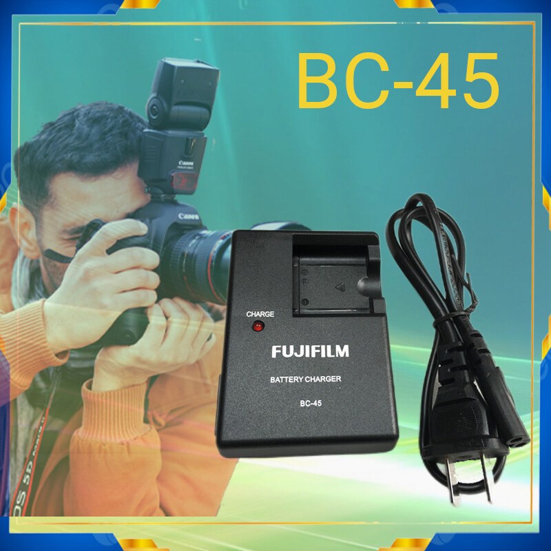 Fuji BC-45 BC45 Charger, เหมาะสําหรับ NP-45 NP-45A NP-45S NP45 แบตเตอรี่กล้องใช้งานร่วมกับ J105 JV15