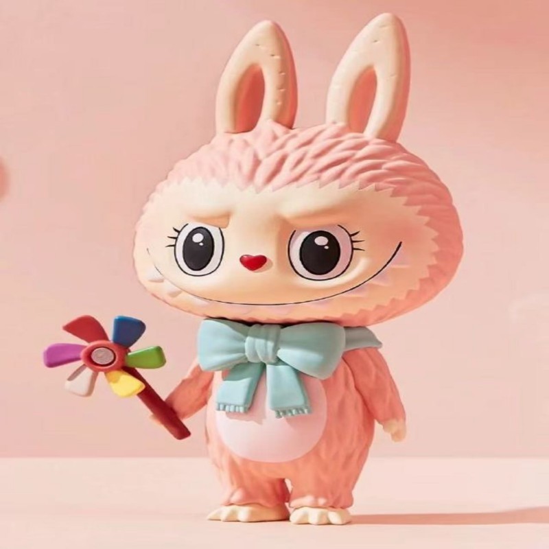 LABUBU LABUBU Mokoko บัตรแขวนมือสํานักงานตุ๊กตาเครื่องประดับอุปกรณ์ต่อพ่วงของขวัญอินเทรนด์เล่น