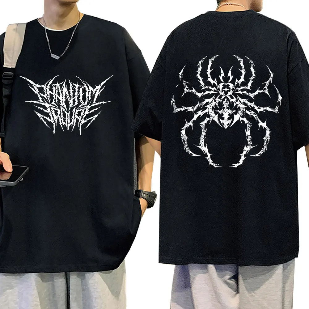 เสื้อฮันเตอร์เอ็กซ์ฮันเตอร์แขนสั้น ลายภาพ Hisoka และ Chrollo สำหรับผู้ชายและผู้หญิง