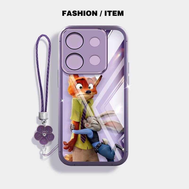 YBDเคสโทรศัพท์สําหรับOPPO A6X A6 Pro A6T Pro A6S 5G Clearน่ารักฟ็อกซ์กระต่ายสไตล์ใหม่Shell