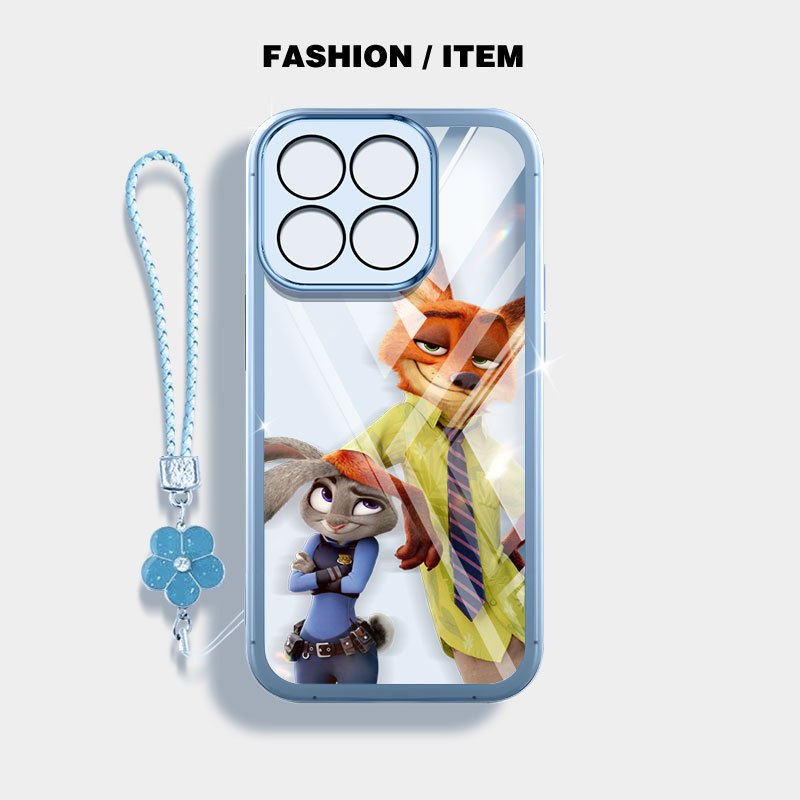 YBDเคสโทรศัพท์สําหรับHonor X6C X5B Plus X6A Plus X6B Plus X6S X6 X7C 200 สมาร์ทใสน่ารักฟ็อกซ์กระต่าย