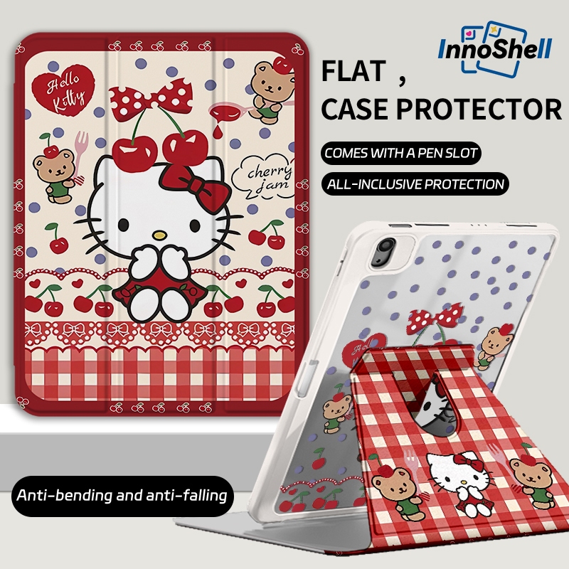 ✨พร้อมส่ง✨เคสiPadหมุน 360°Hellokitty Pro13 Air7/6 11 Gen11 Air5 Sanrio เคสไอแพด Mini7/6 Gen10/9 Air4