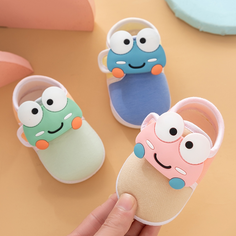 รองเท้าเด็กวัยหัดเดิน 0-1 ปี ส้นนุ่ม ออกแบบพิเศษสำหรับเด็ก 6-12 เดือน รองเท้าVelcro กันลื่น พร้อมตาข่ายระบายอากาศ