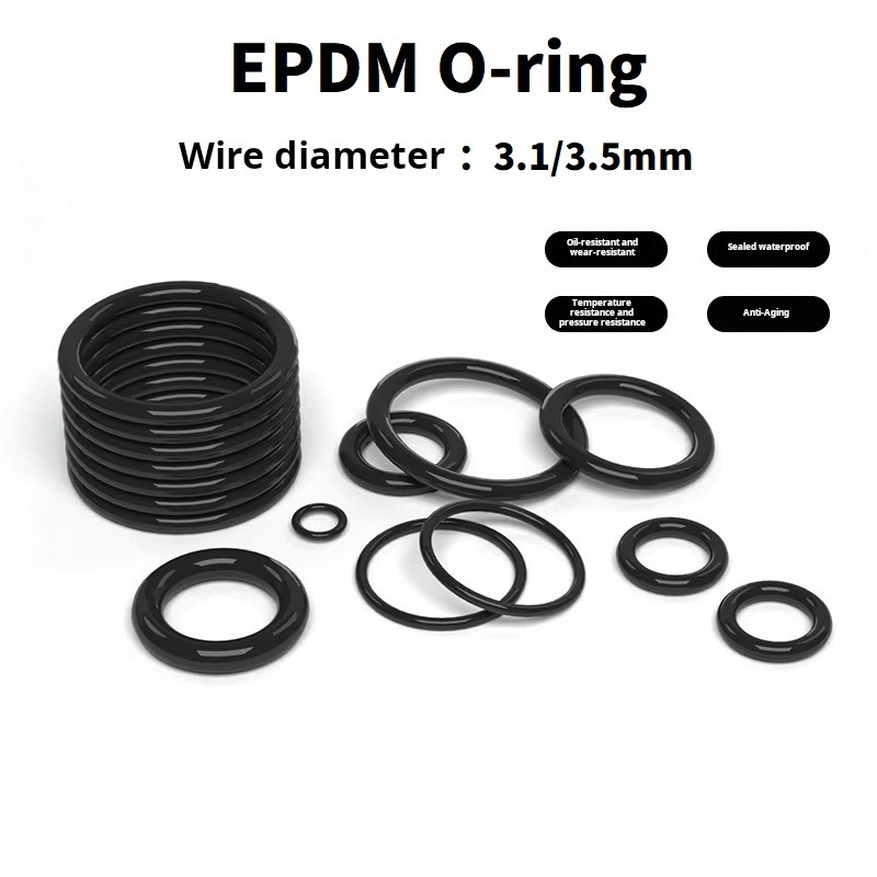 ยางโอริง EPDM ขนาดเส้นผ่าศูนย์กลางลวด 3.1/3.5mm EPDM
