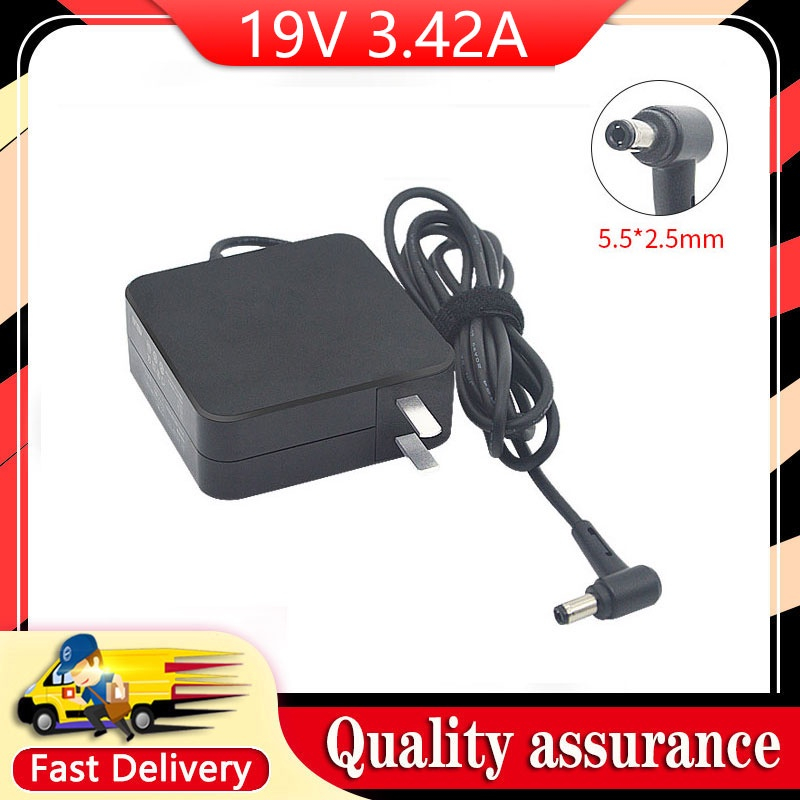 ใหม่ 19V 3.42A 65W 5.5*2.5 มม.AC แล็ปท็อปอะแดปเตอร์สําหรับ Asus A450 K401 K501 F555LA X450 X502 X550