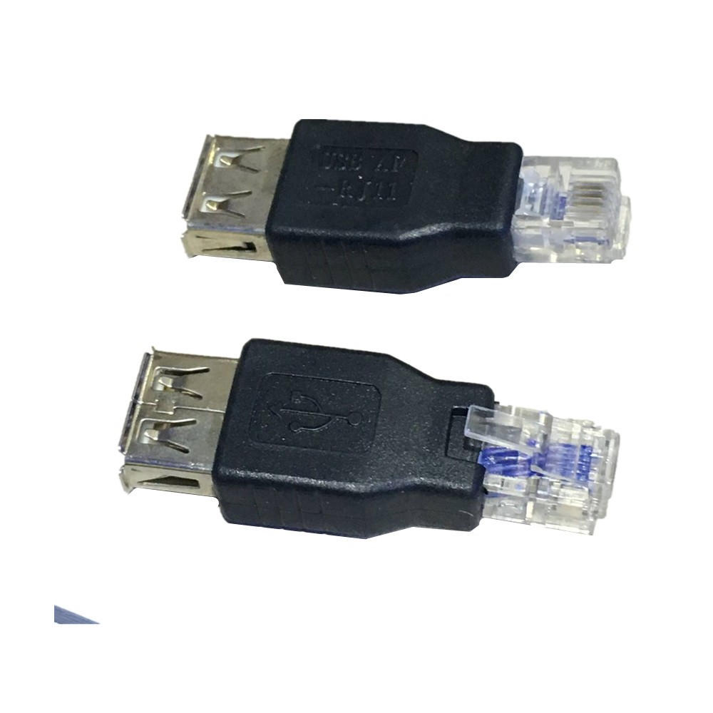 1PCS USB หญิง RJ11 RJ12 4PIN NETWORK ADAPTER CONVERTER แจ็คโทรศัพท์ AF 6P4C