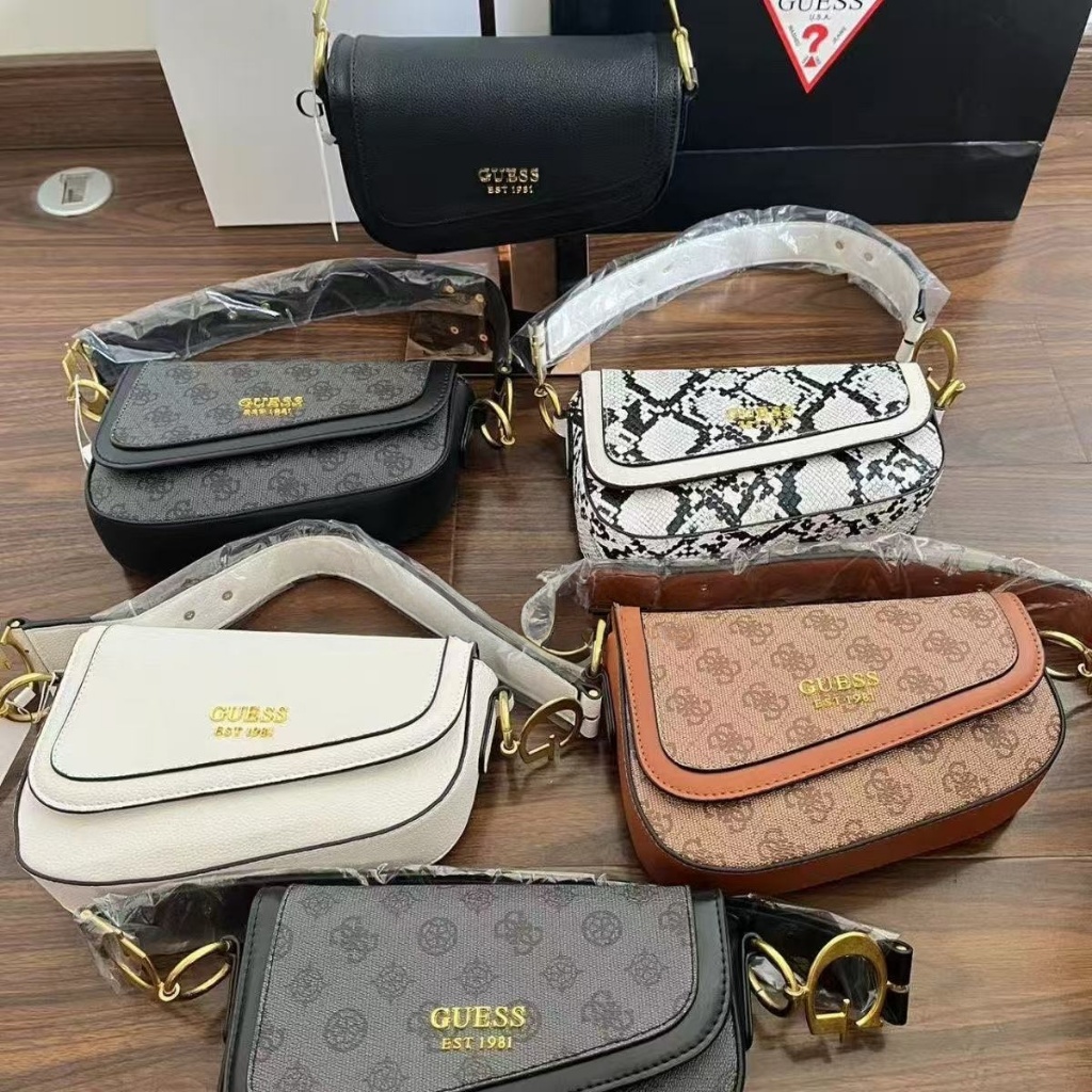 Guess 2022 กระเป๋าสะพายไหล่แฟชั่น สําหรับสตรี VB837620