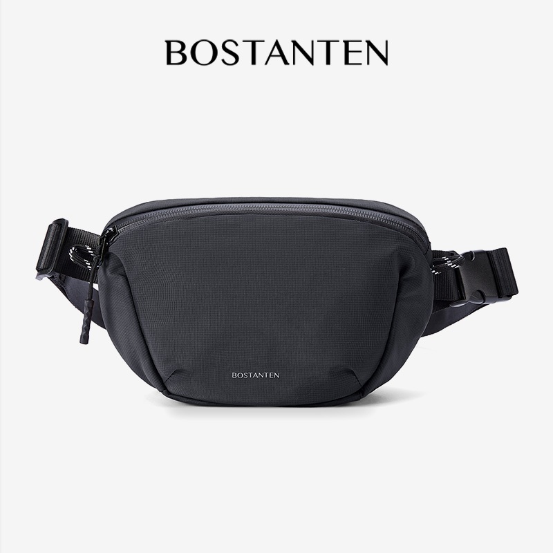 BOSTANTEN กระเป๋าคาดเอวสำหรับผู้ชาย พกพาสะดวก กันน้ำ ความจุขนาดใหญ่ เหมาะสำหรับใช้ในชีวิตประจำวัน