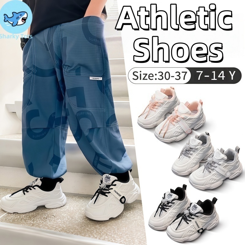 【BKK Delivery】รองเท้ากีฬาเด็ก เบาสบาย-ระบายอากาศ ทนทานสูง สำหรับเด็กชาย-หญิง วัย 7-14 ขวบ