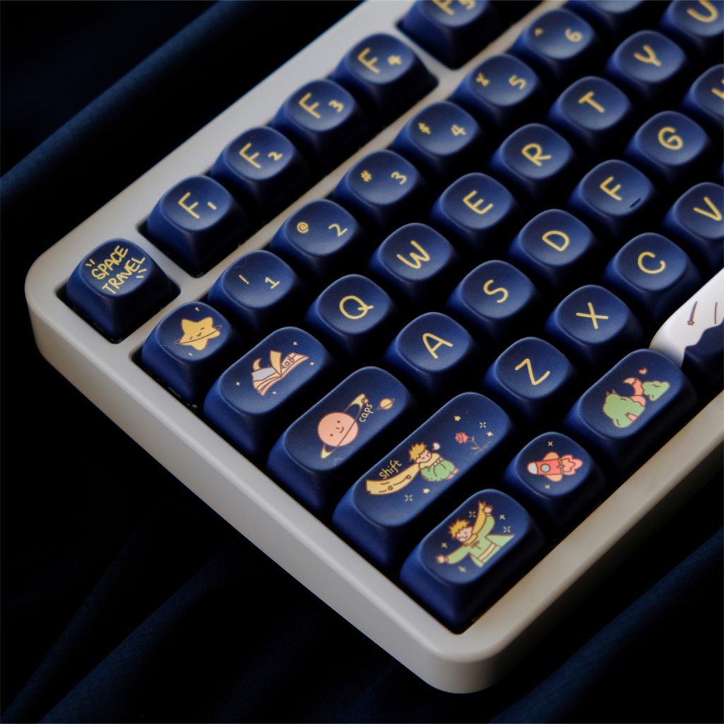 Thai MOA Profile ส่วนบุคคล Little Prince Keycaps – 125 ปุ่ม PBT สําหรับคีย์บอร์ดเชิงกล MX Switch