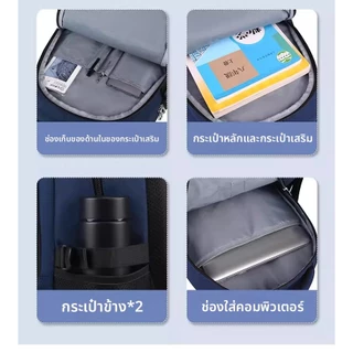 EDISON กระเป๋านักเรียนประถม เป้สะพายหลัง กันน้ำ น้ำหนักเบา ป้องกันหลังค่อม ช่องเยอะ ทนทาน สำหรับเด็กชายหญิง