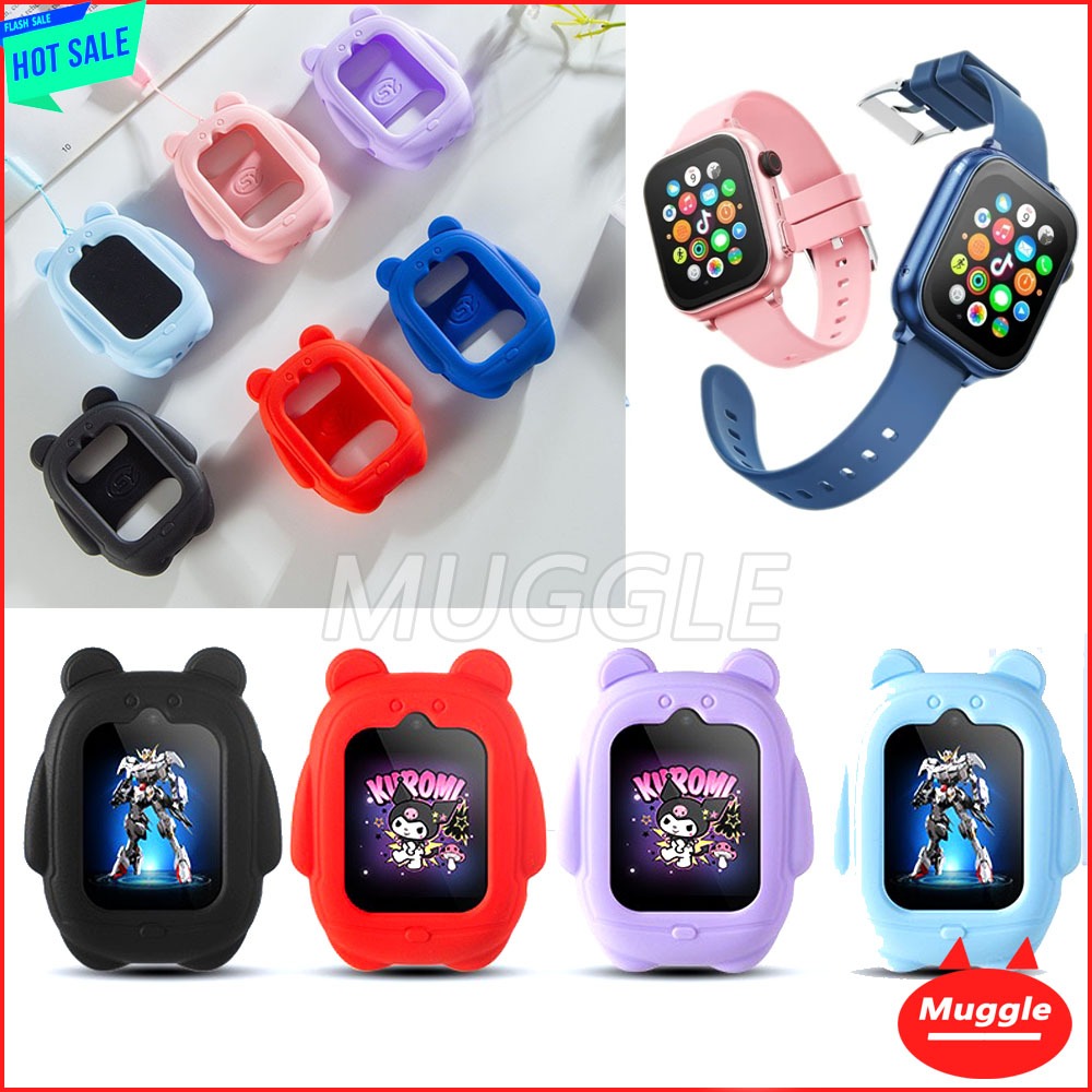 เคส Kiumo T53 เคสสมาร์ทวอทช์สําหรับเด็ก เคสซิลิโคนอ่อนนุ่ม Kiumo T53 การ์ตูนนาฬิกาเด็กฝาครอบป้องกันห