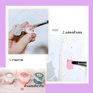 ระบายสีตามตัวเลข 40×50 พร้อมเฟรมไม้ (50 ลาย) | ของขวัญยอดฮิต งานศิลปะทำง่าย มือใหม่ก็ทำได้ ภาพวาดสีน้ำมันดิจิตอลพร้อมกรอบ DIY