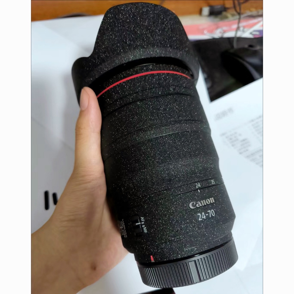 สติกเกอร์ที่กําหนดเอง RF24-70 RF 24-70 2.8L IS USM กล้อง Decal ผิวไวนิลห่อป้องกันฟิล์มสําหรับ Canon RF 24-70 มม.F2.8L IS USM