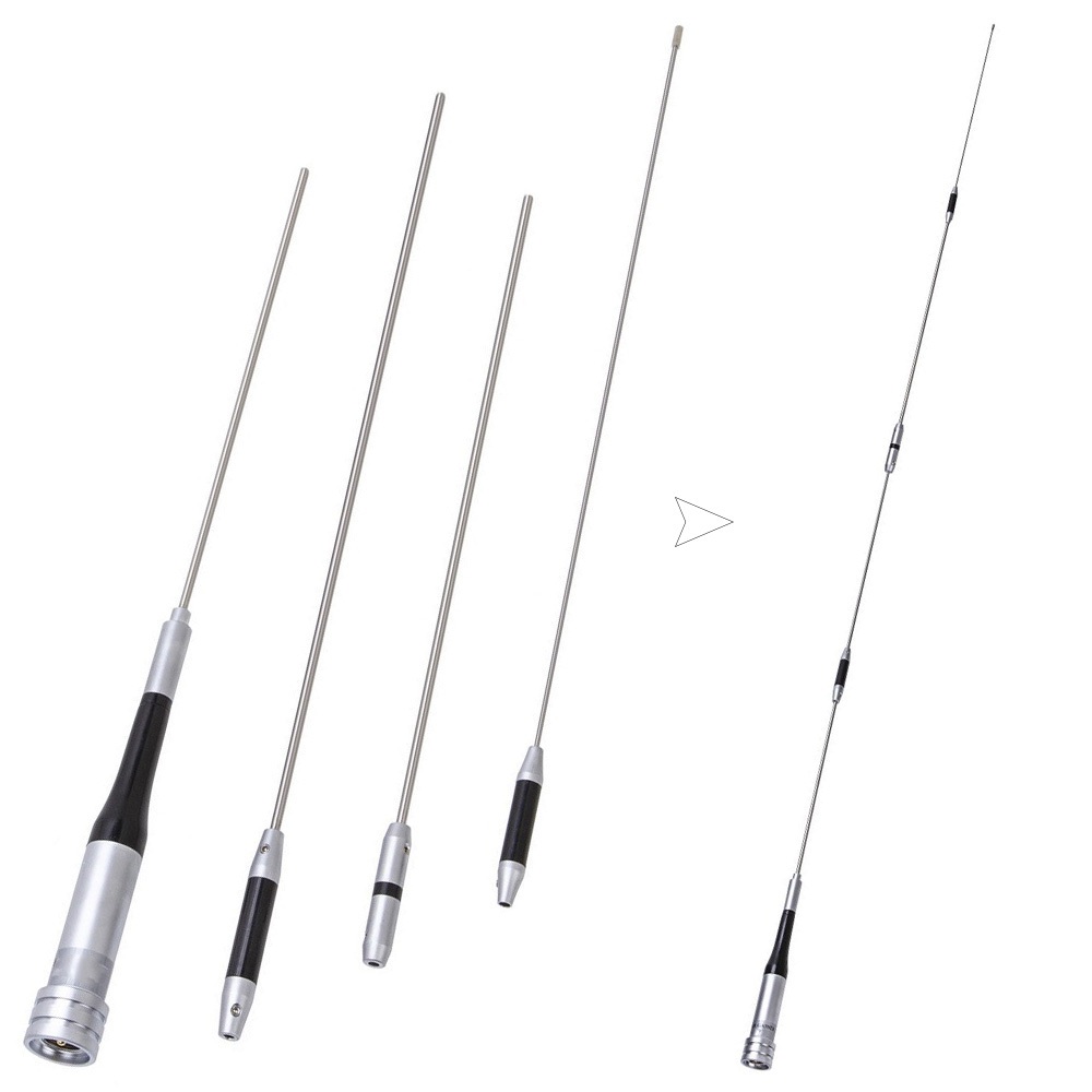 SG-7900 ชุดเสาอากาศรถยนต์พร้อมขอบคลิปสแตนเลสขนาดเล็ก RB20 และ RG316/RG585 เมตร feedline