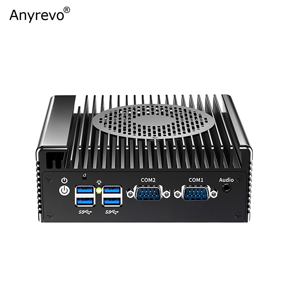 พร้อมพัดลม Mini PC Intel Core i3-1215U Hexa Core IPC พร้อม DDR4 NVMe 2 LAN 6 USB HDMI VGA 2 COM Serv