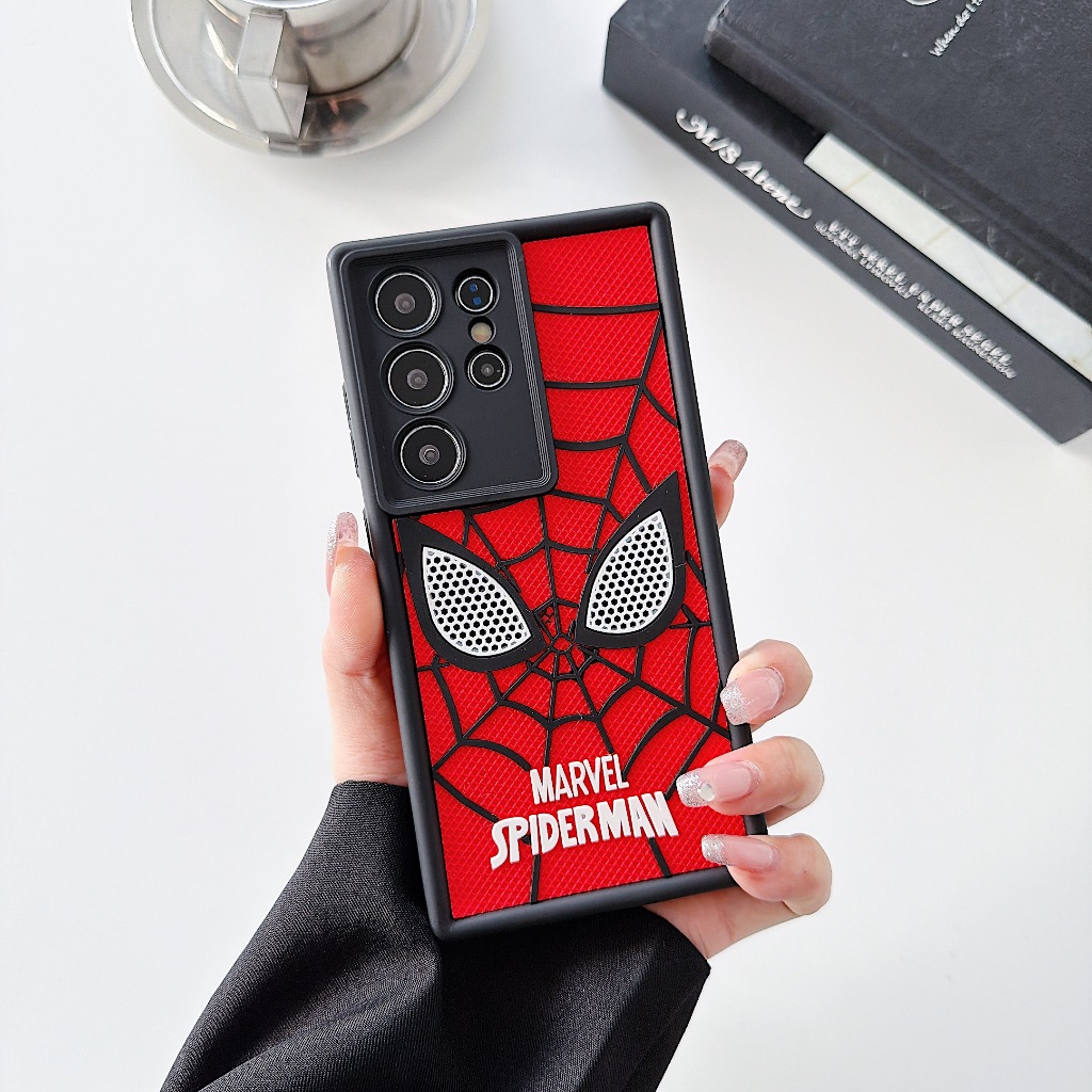 แฟชั่น 3D สไปเดอร์แมน แท็ก เคส Samsung Galaxy S26 Ultra S25 FE S25 Ultra S25 Plus S25 S24FE S24 Ultr