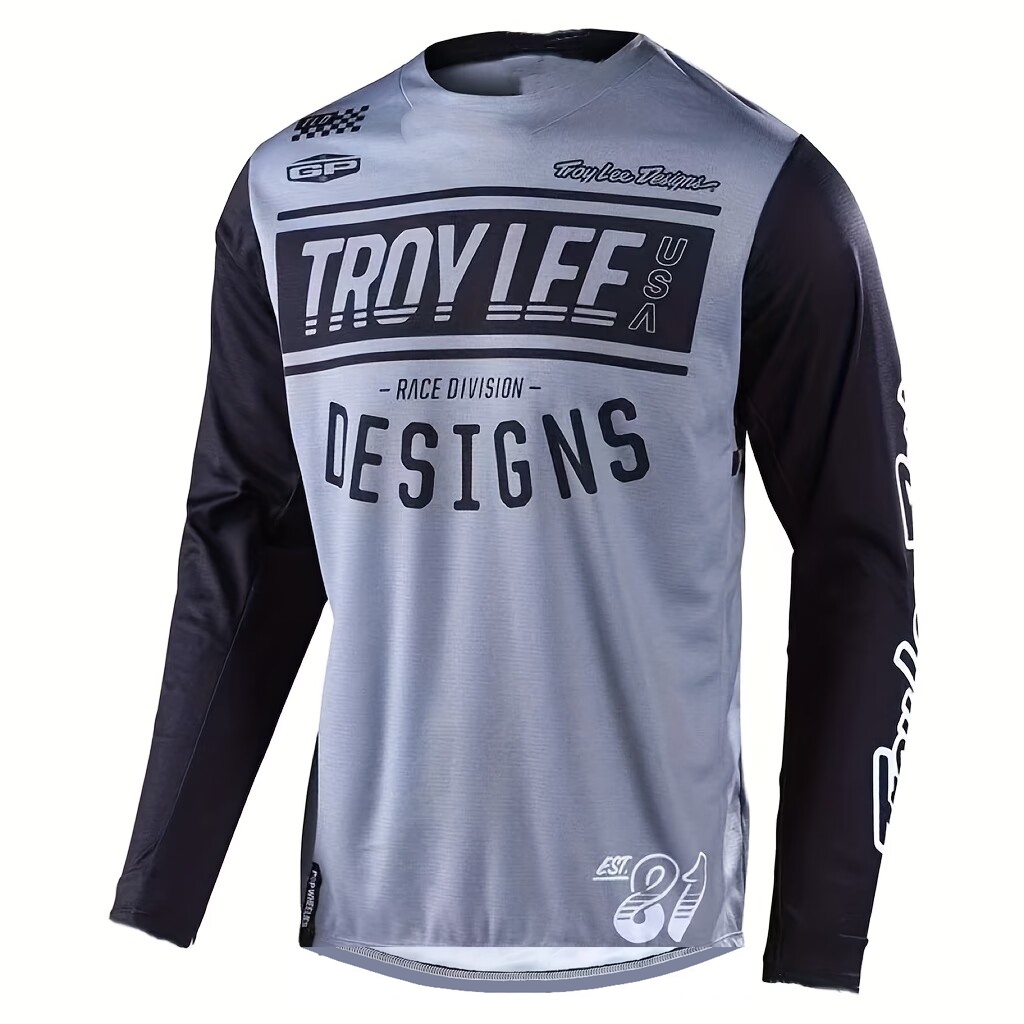 จํากัด ชุดวิบากระบายอากาศแห้งเร็วจักรยานเสือภูเขาดาวน์ฮิลล์สูทแขนยาวขี่จักรยานสูทตาข่ายเสื้อยืด - รูปที่ 2