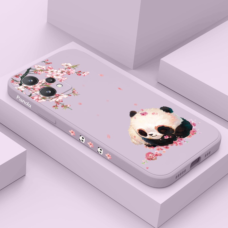 เคสโทรศัพท์สําหรับ OPPO Realme 11 10 9i 9 10Pro Pro Plus 4G 5G Cherry Panda Creative Design Cover