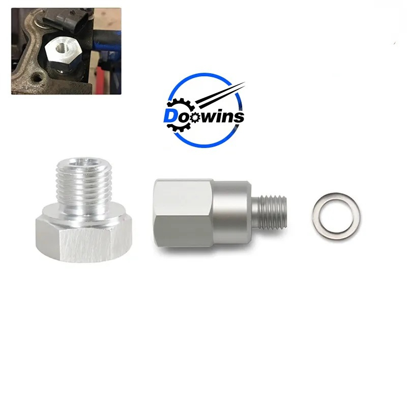 อะแดปเตอร์เชื่อมต่อเซนเซอร์แรงดันน้ํามันเครื่องยนต์ อลูมิเนียม LS M16x1.5 M12x1.5 1/8 NPT M12*1.5 เป็น 3/8 นิ้ว 1 ชิ้น