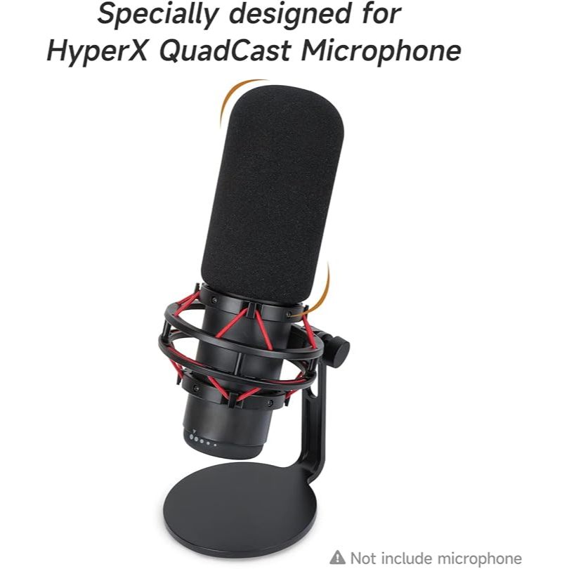 กระจกกรองป๊อป HyperX QuadCast เข้ากันได้กับไมโครโฟน HyperX QuadCast S - ลดเสียงรบกวนกระจกโฟมไมโครโฟน