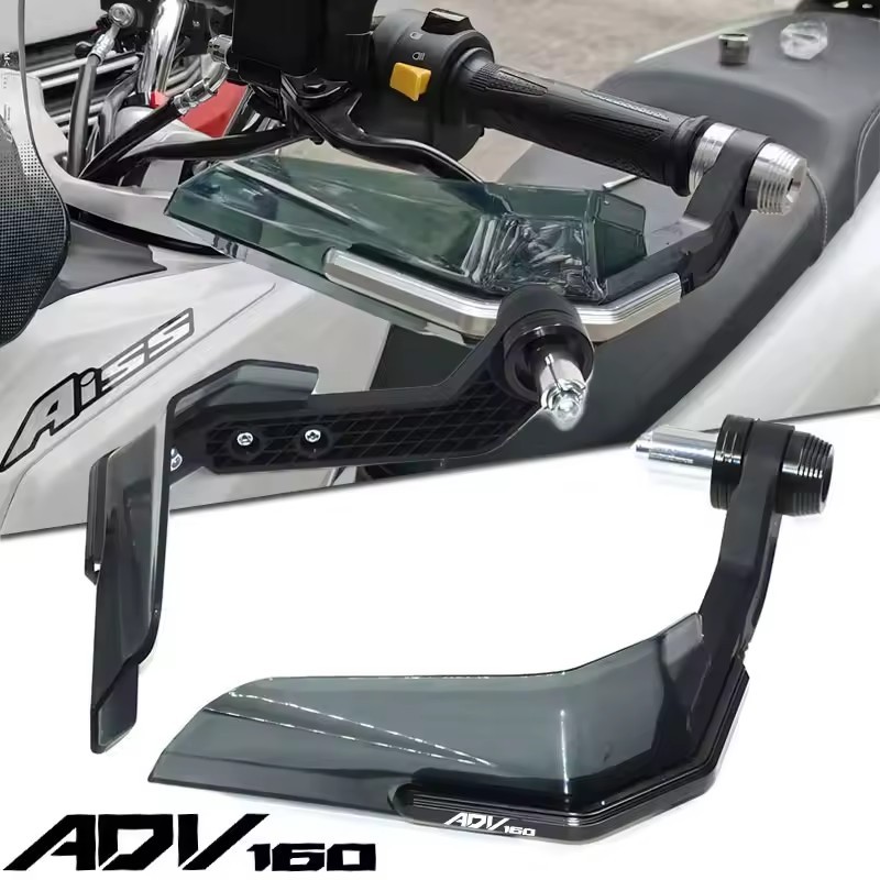 การ์ดแฮนด์ ADV 160 CNC แฮนด์บาร์อลูมิเนียม การ์ดแฮนด์เบรค กันรอย HONDA ADV160 2023 2024 ADV อุปกรณ์เ