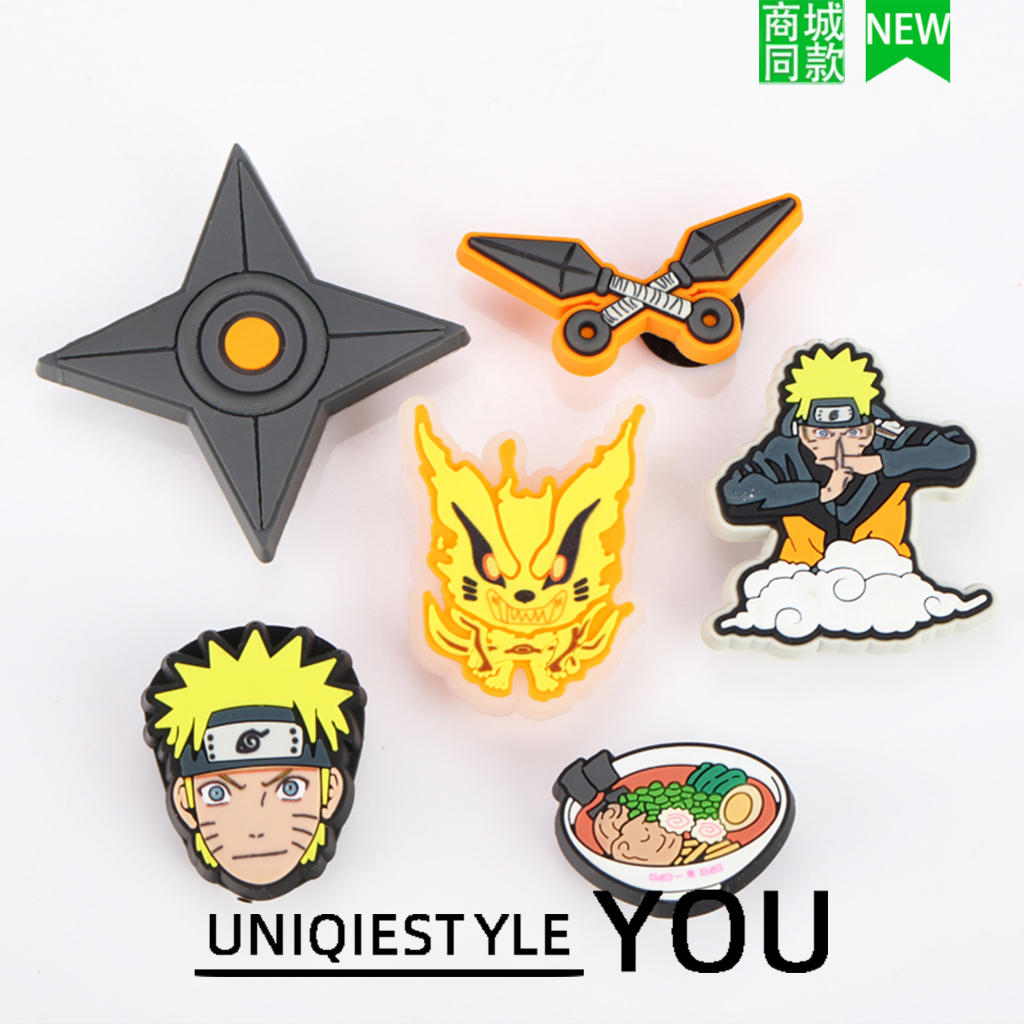 รองเท้าหัวเข็มขัดลายดอกไม้ พร้อมอุปกรณ์เสริม DIY แบบน่ารักๆ จากอนิเมชันนารูโตะ