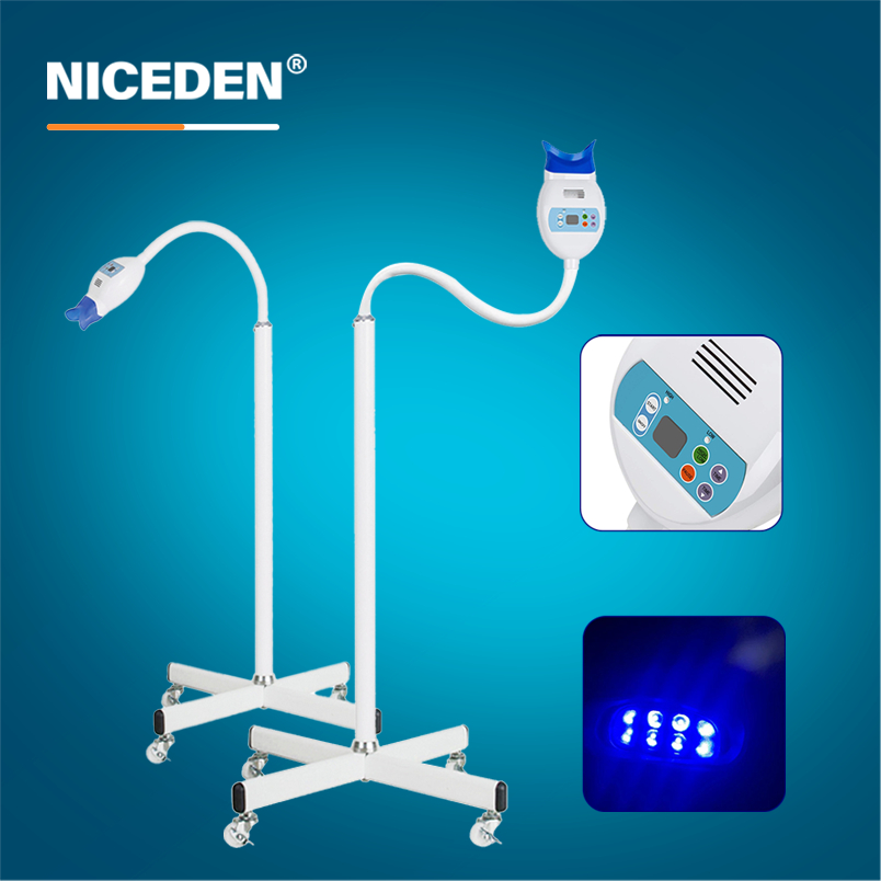 NICEDEN Professional Teeth Whitening System 0-60min Timer Fan-Cooled Up to 8 Shades Brighter