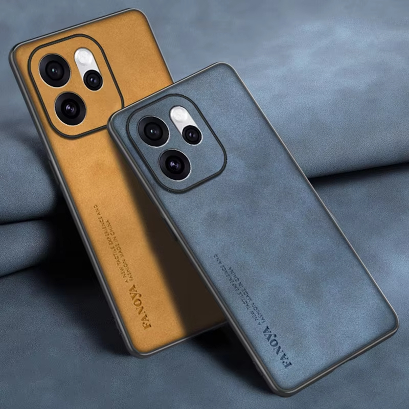 LambskinปลอกหนังสําหรับOPPO Reno 15 14 Pro 14F 13 13F 2025 4G 5Gเคสโทรศัพท์TPUนุ่มกันกระแทกสําหรับRe