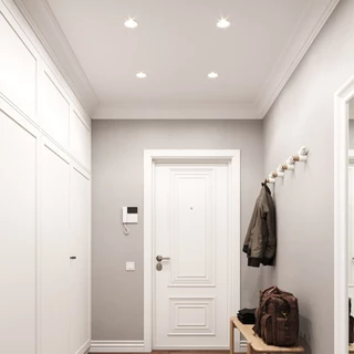 LED โคมไฟดาวน์ไลท์ ฝังฝ้า 3 สี ไฟดาวน์ไลท์ GU10 เปลี่ยนหลอดได้ โคมไฟเพดาน ไฟ กันแสงแยงตา ห้องครัว ทางเดิน รับแขก แสงสว่าง