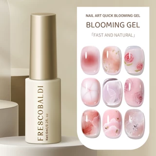 FRESCOBALDI สไตล์ใหม่แต่งเล็บรอยเปื้อนยาทาเล็บกาวเคลือบบาง Quick Smudge Nails Salon Must-Have