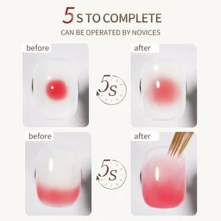 FRESCOBALDI สไตล์ใหม่แต่งเล็บรอยเปื้อนยาทาเล็บกาวเคลือบบาง Quick Smudge Nails Salon Must-Have