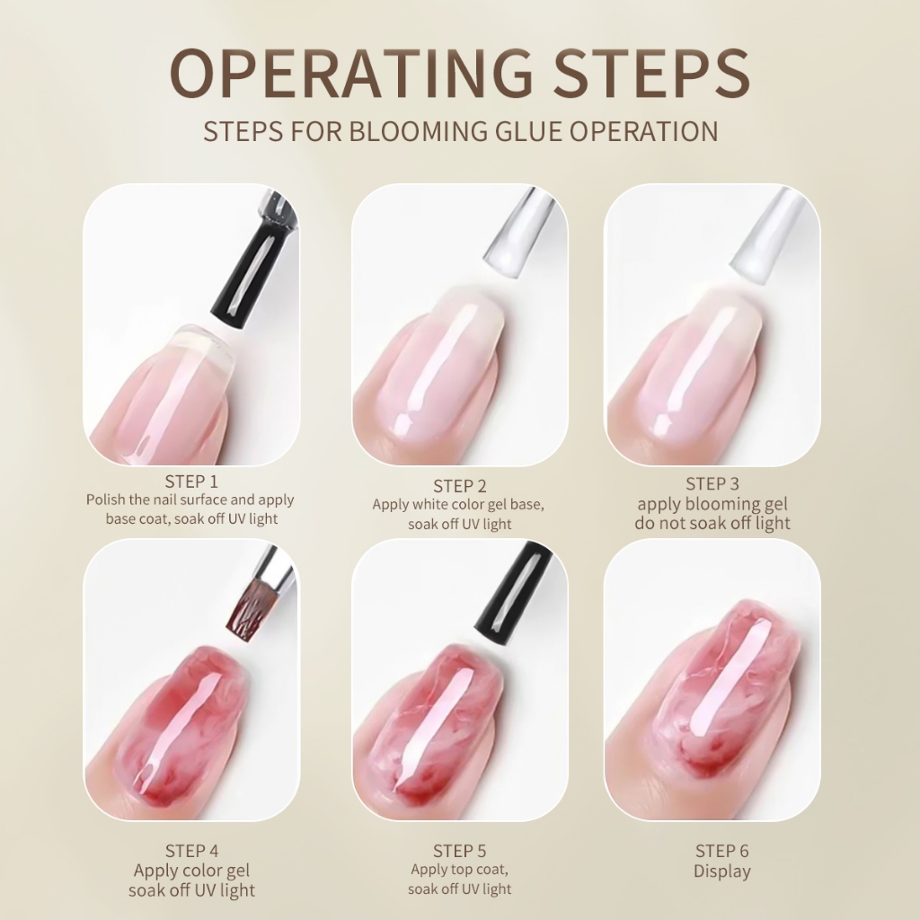 FRESCOBALDI สไตล์ใหม่แต่งเล็บรอยเปื้อนยาทาเล็บกาวเคลือบบาง Quick Smudge Nails Salon Must-Have ราคา ถูกที่สุด ดีลบีเคเค แกลเลอรีภาพที่ 7